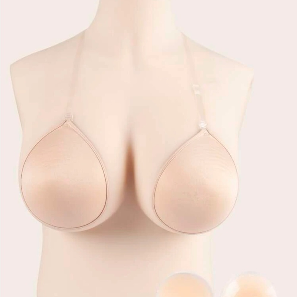 Plus 4pack Self Adhesive Bra & Clear Strap & Nipple Cover NWT